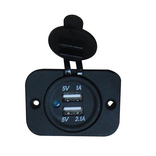 Bus Accessories Dual Port Usb Socket 12-24V with CE HC-B-65003